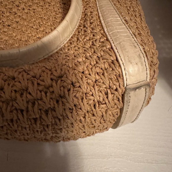 Brighton Tan and Cream Woven Tote - Picture 9 of 10